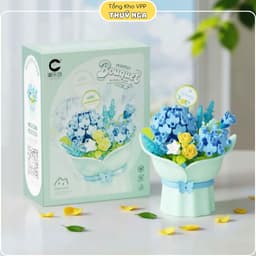 Đồ chơi lắp ghép, lắp ráp bó hoa 9 mẫu 9
