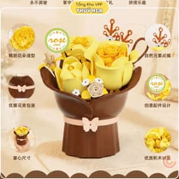 Đồ chơi lắp ghép, lắp ráp bó hoa 9 mẫu 4
