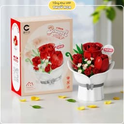 Đồ chơi lắp ghép, lắp ráp bó hoa 9 mẫu 5