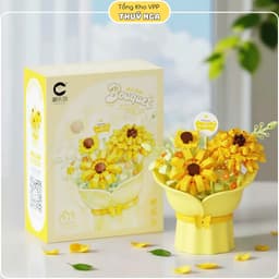 Đồ chơi lắp ghép, lắp ráp bó hoa 9 mẫu 7