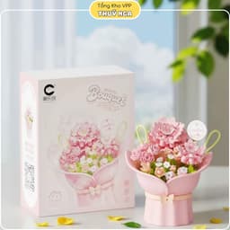 Đồ chơi lắp ghép, lắp ráp bó hoa 9 mẫu 6