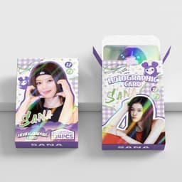 Set 60 lomo card và 64 sticker Twice - Sana đáng iu 2026 4