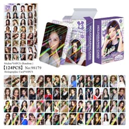 Set 60 lomo card và 64 sticker Twice - Sana đáng iu 2026 1