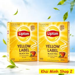 Combo 2 Hộp Trà Lipton Nhãn Vàng Túi Lọc 2g Nhật Bản – 100 Gói/Hộp – Trà Đen Chính Hãng 1