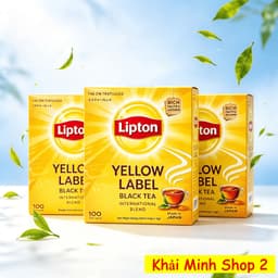 Combo 3 Hộp Trà Lipton Nhãn Vàng Túi Lọc 2g Nhật Bản – 100 Gói/Hộp – Trà Đen Chính Hãng 1