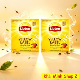 Combo 2 Hộp Trà Lipton Nhãn Vàng Túi Lọc 2g Nhật Bản – 100 Gói/Hộp – Trà Đen Chính Hãng 3