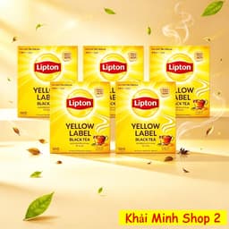 Combo 3 Hộp Trà Lipton Nhãn Vàng Túi Lọc 2g Nhật Bản – 100 Gói/Hộp – Trà Đen Chính Hãng 3