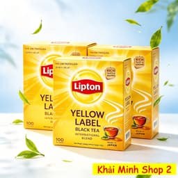 Combo 3 Hộp Trà Lipton Nhãn Vàng Túi Lọc 2g Nhật Bản – 100 Gói/Hộp – Trà Đen Chính Hãng 2