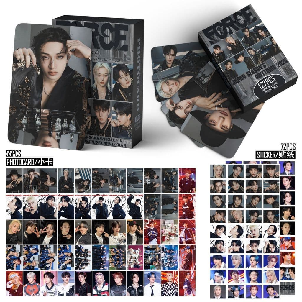 Set 60 lomo card và 64 sticker Stray Kids - JAPAN SEASON'S GREETINGS 2026