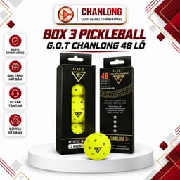 [CHÍNH HÃNG] Box 3 Bóng Pickleball G.O.T God Of Tournament CHANLONG 48 Lỗ – Bóng Thi Đấu Ngoài Trời, Độ Nảy Chuẩn 1