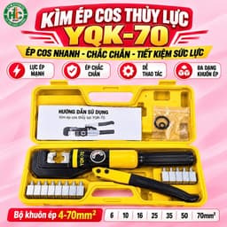Kìm Ép Cos Thủy Lực YQK 70 - Ép Dây Cáp & Đầu Cos, Hệ Thống Thủy Lực Chuyên Nghiệp 1