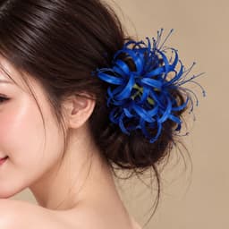 Kẹp Tóc Hoa Bỉ Ngạn Đỏ Cổ Trang Nữ – Cài Tóc Hoa Đỏ Nổi Bật Phong Cách Trung Hoa, Chụp Ảnh Cosplay 4