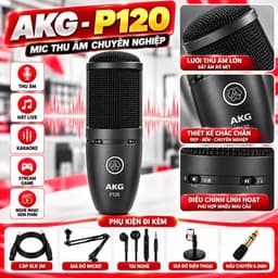 Bộ Livestream ICON Upod Pro + Micro AKG P120 + NMC-AUDIO SC379-STEREO Version 2 24Bit, Combo Thu Âm Karaoke Hát Live 4