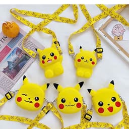 Túi xách silicon đeo chéo hình pika thời trang đựng bao bì lì xì túi tỏi quà tặng cho bé 5
