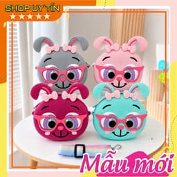Túi xách silicon đeo chéo hình thỏ thời trang đựng bao bì tiền lì xì túi tỏi quà tặng cho bé gái bạn nữ 1