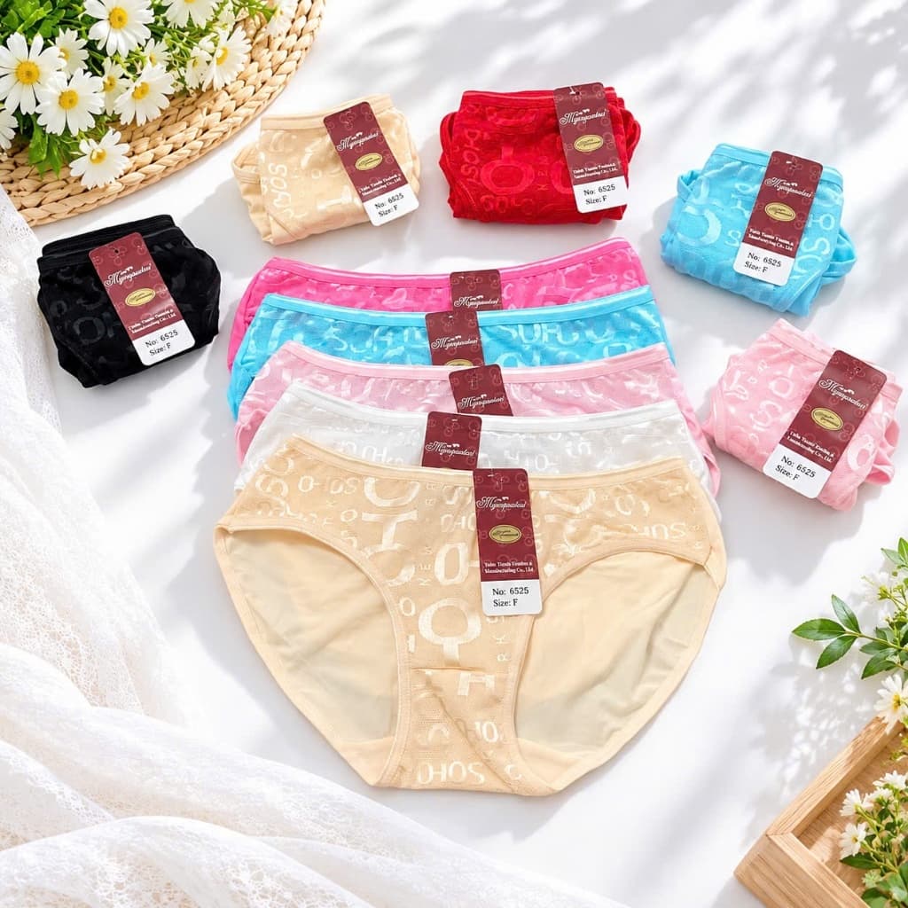 Combo 5-10 quần chip nữ, quần lót nữ chất cotton phối ren 40-60kg