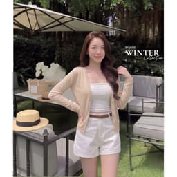 [MỞ BÁN] Áo Khoác Cardigan Nữ Basic Chất Thun Giấy Siêu Nhẹ Co Giãn Mềm Mịn Form Suông Phong Cách Hàn Quốc - 902 8