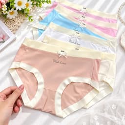 (Hàng loại đẹp)Combo 5-10 quần chip nữ cao cấp, quần lót nữ chất su lụa tàn hình đẹp 45-68kg mặc không lộ viền 3