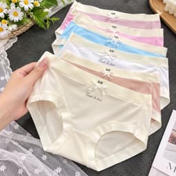 (Hàng loại đẹp)Combo 5-10 quần chip nữ cao cấp, quần lót nữ chất su lụa tàn hình đẹp 45-68kg mặc không lộ viền 4