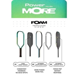 (CHÍNH HÃNG) Vợt pickleball Joola Power FX Daydream 16mm - Lõi Full Foam, Elongated 3