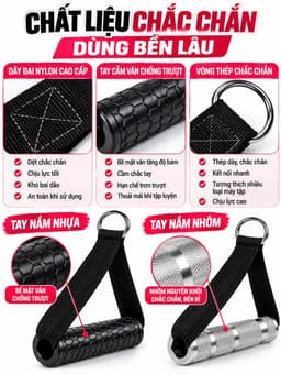 Tay Cầm Kéo Cáp Tập Gym Nhiều Loại Chỉ Có Tại HC Sport 2