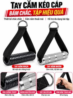 Tay Cầm Kéo Cáp Tập Gym Nhiều Loại Chỉ Có Tại HC Sport 1
