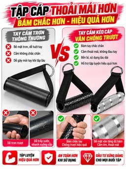 Tay Cầm Kéo Cáp Tập Gym Nhiều Loại Chỉ Có Tại HC Sport 7