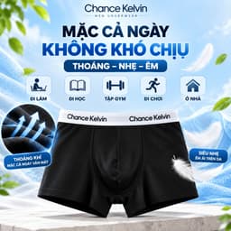 Quần Lót Nam Boxer XEKA Thun Lạnh Co Giãn 4 Chiều, Quần Sịp Nam Đùi Mềm Mịn Thoáng Mát Thấm Hút Mồ Hôi Size XL-3XL 3