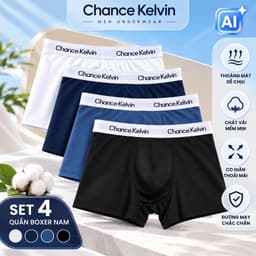 Quần Lót Nam Boxer XEKA Thun Lạnh Co Giãn 4 Chiều, Quần Sịp Nam Đùi Mềm Mịn Thoáng Mát Thấm Hút Mồ Hôi Size XL-3XL 1