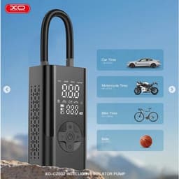 Máy Bơm Lốp Ô Tô Mini XO-CZ032 150PSI, Pin 2000mAh, Màn Hình, Đèn LED 3