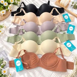Áo ngực su cúp ngang có thể tháo dây được, áo lót cúp ngang size 34-36-38-40 nâng 3cm chất su mềm mát 3