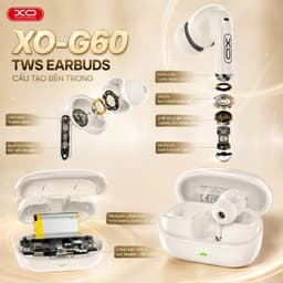 Tai Nghe Bluetooth OWS XO G60, Pin 17 Giờ, Chế Độ Game Độ Trễ Thấp, Kháng Nước IPX4 7