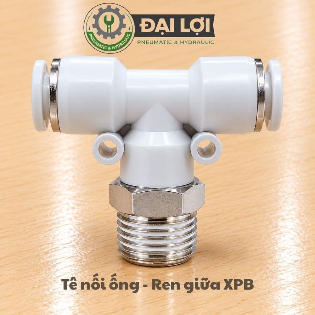 [Rẻ Vô Địch] Ba Ngã Nối Nhanh Khí Nén XPB - Tê Nối Khí Nén Ren Ngoài, Cút Nối Hơi XPB, Linh Kiện Hệ Thống Khí Nén