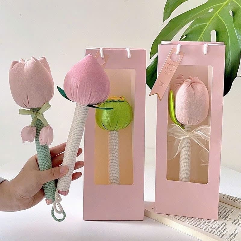[HCM] HOA TULIP MASSAGE NGẢI CỨU QUÀ TẶNG 2IN1 KÈM TÚI | Tiệm nhà Mưa