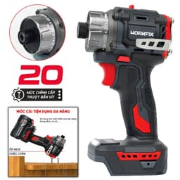 Máy Chuyên Vít Cấp Trượt WORKFIX WF-VT65N Động Cơ Không Chổi Than Lực Siết 65Nm - 20 Cấp Trượt 2