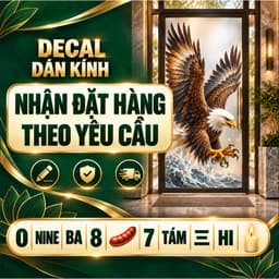 Tem Dán Đại Bàng Trang Trí Xe Máy Ô Tô Che Vết Xước Chống Nước Bền Màu 9