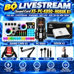 Bộ Livestream X5 + PC-K850 + K1 | Combo Thu Âm, Karaoke, Hát Live, Stream Game Đa Nền Tảng 3