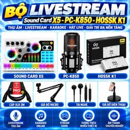 Bộ Livestream X5 + PC-K850 + K1 | Combo Thu Âm, Karaoke, Hát Live, Stream Game Đa Nền Tảng 6