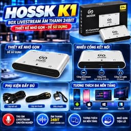 Bộ Livestream X5 + PC-K850 + K1 | Combo Thu Âm, Karaoke, Hát Live, Stream Game Đa Nền Tảng 5