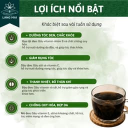 Trà Ngũ Hắc Dưỡng Tóc (Cho tóc rụng - bạc) 5 vị thảo mộc Nuôi Dưỡng Dưỡng tóc từ bên trong. 4
