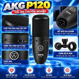 Bộ Livestream X5 + P120 + K1 Kèm Micro Thu Âm, Sound Card, Box Chuyển Đổi Và Phụ Kiện Livestream 2