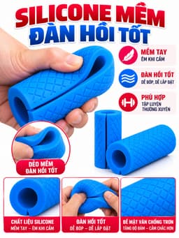Tay Nắm Cao Su  Fat Gripz Hỗ Trợ Tập Cổ Tay, Bọc tạ tay, Thanh Đòn 4