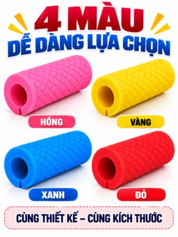 Tay Nắm Cao Su  Fat Gripz Hỗ Trợ Tập Cổ Tay, Bọc tạ tay, Thanh Đòn 7