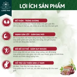 Trà Cỏ Mực Đỗ Đen Thải Độc Thận - Làng Mai - Giảm Tiểu Buốt, tiểu đêm, tiểu rắt, đau thắt. 2
