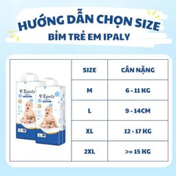 (Rẻ Vô Địch) Bỉm Trẻ Em Ipaly Organic Thấm Hút Nhanh Chóng An Toàn Cho Da Mềm Mại Không Hăm 2