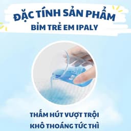 (Rẻ Vô Địch) Bỉm Trẻ Em Ipaly Organic Thấm Hút Nhanh Chóng An Toàn Cho Da Mềm Mại Không Hăm 4