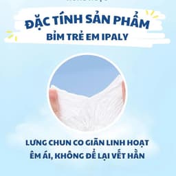 (Rẻ Vô Địch) Bỉm Trẻ Em Ipaly Organic Thấm Hút Nhanh Chóng An Toàn Cho Da Mềm Mại Không Hăm 5