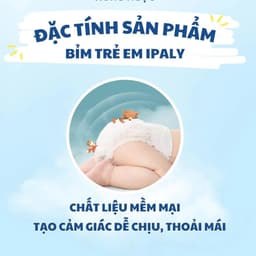 (Rẻ Vô Địch) Bỉm Trẻ Em Ipaly Organic Thấm Hút Nhanh Chóng An Toàn Cho Da Mềm Mại Không Hăm 7