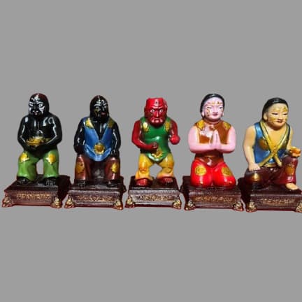 Bộ Tượng Ngũ Quỷ Vận Tài. in 3D . cao 14 cm