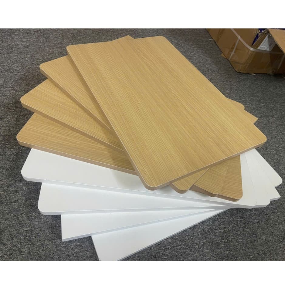 Mặt Bàn Gỗ Hình Chữ Nhật MDF Phủ Melamine Dày 18mm Đã Cắt Dán Cạnh – Làm Bàn Học, Bàn Làm Việc